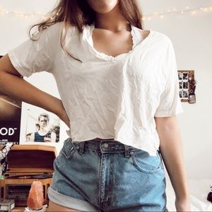White cropped tshirt